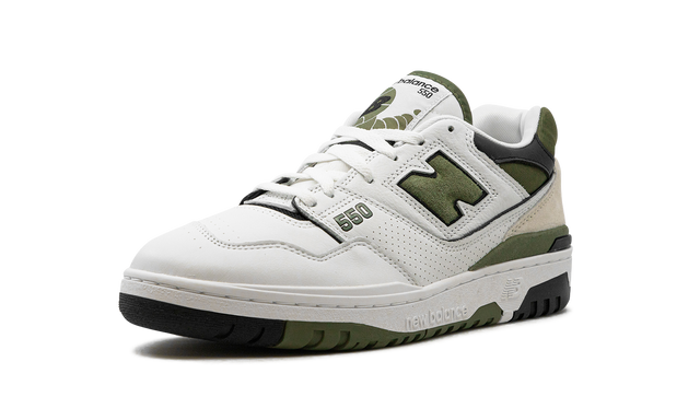 New Balance 550  White / Dark Olivine