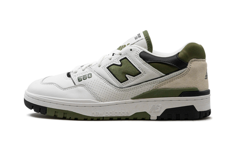 New Balance 550  White / Dark Olivine
