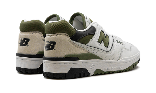 New Balance 550  White / Dark Olivine