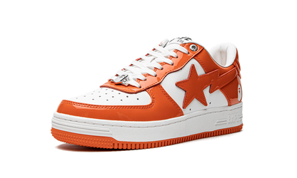 Bape Sta Patent Leather Orange White